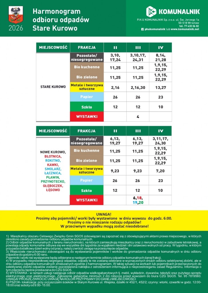 HARMONOGRAM_Stare Kurowo 2026 luty-kwiecień (2)_page-0001
